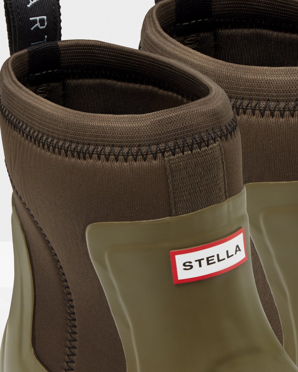 Hunter Stella Mccartney X Chelsea Boots - Sale Online Womens Olive - EZDORY468